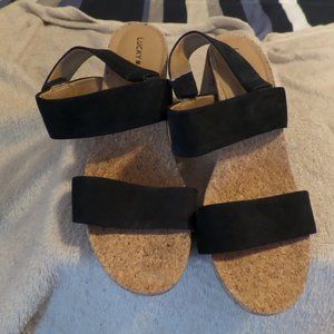 Lucky Brand Sling Back Black Sandals – Size 9.5